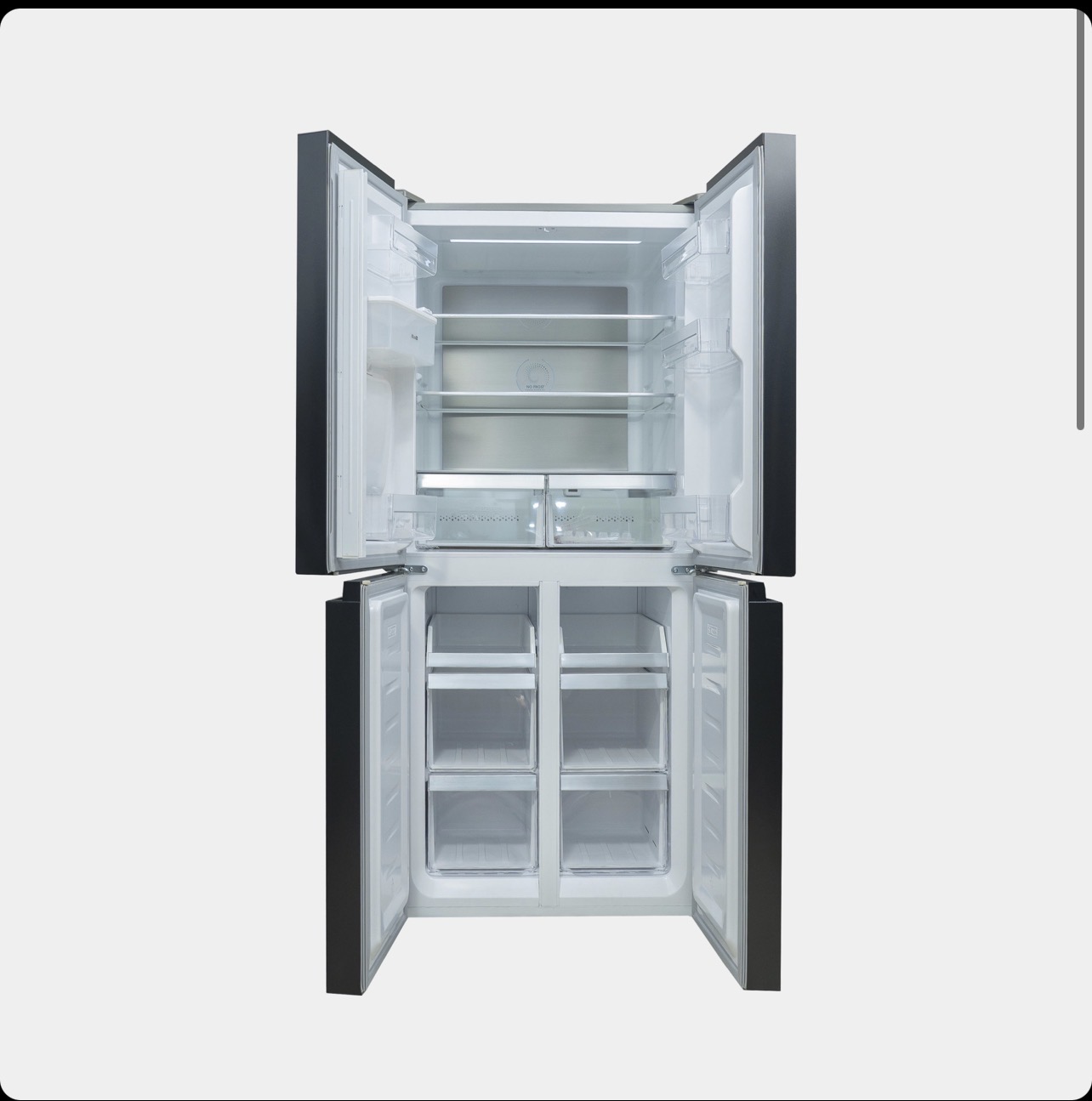 Réfrigérateur Side by Side ELACTRON EL-54MDX – 4 Portes No Frost Noir