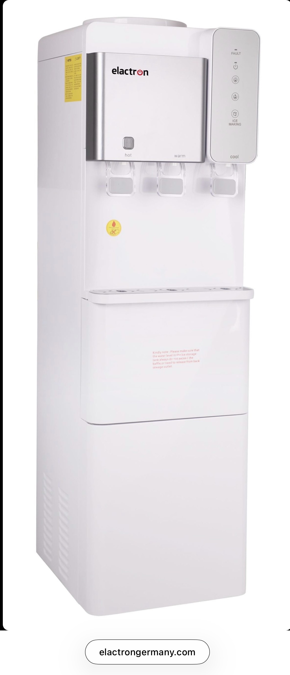 Fontaine a eau avec distributeur à glaçons Elactron FN-565E