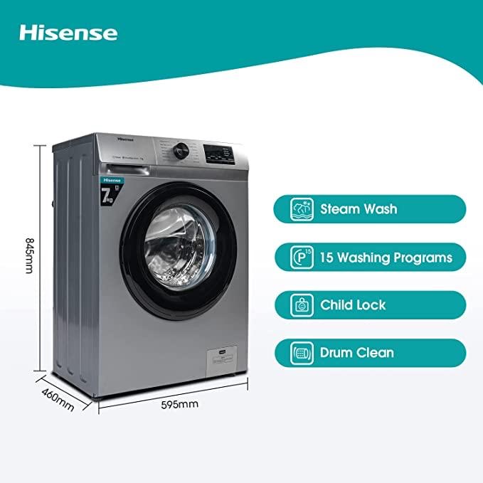 Hisense Machine à Laver Front-Load 7KGS